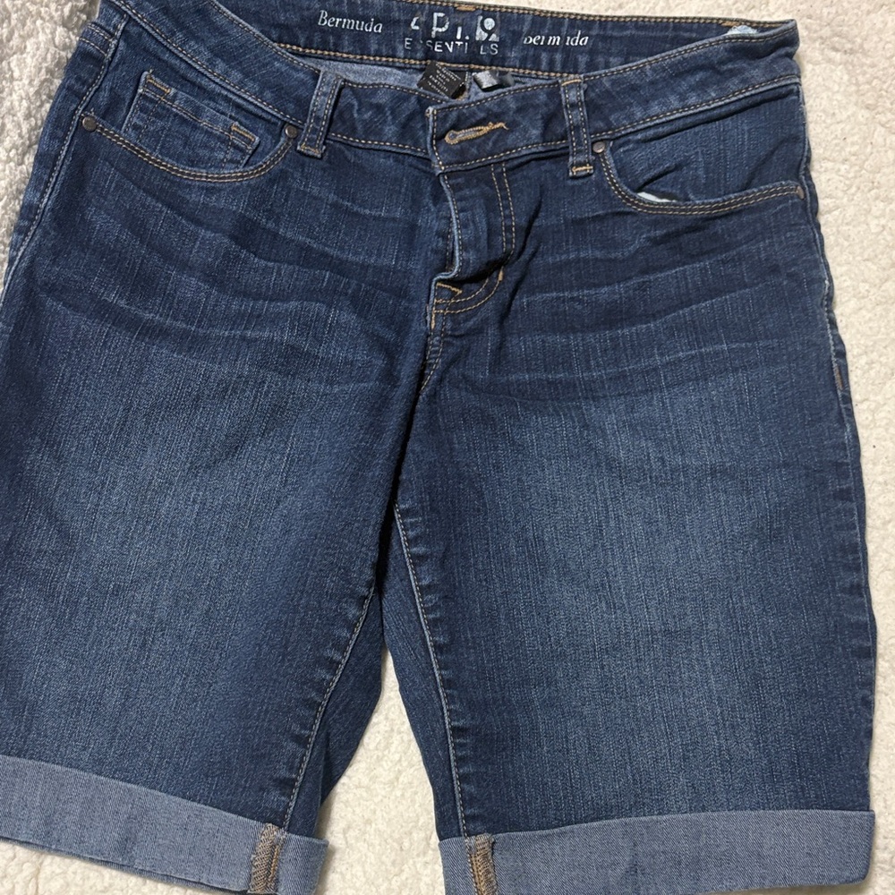 Apt. 9 Women's Dark Blue Bermuda Shorts